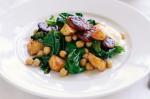 American Paprika Potato With Wilted Spinach Chickpeas And Chorizo Recipe Appetizer