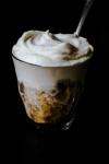Australian Chicory Coffee Granita with Bourbon Whipped Cream Appetizer