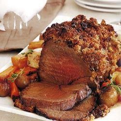 American Roast Beef with a Crispy Thyme Crust Dessert