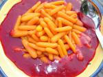 American Carrots in Raspberry Chambord Sauce Appetizer