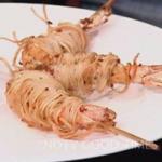 Prawns Wrapped in Noodles recipe