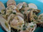 British Clams Steamed in Champagne Appetizer