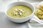 American Broccoli Zucchini And Blue Cheese Soup Recipe Appetizer