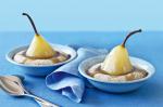American Gingerbread Puddings With Poached Pears And Golden Syrup Recipe Dessert