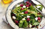 American Spinach Raspberry and Feta Salad Recipe Appetizer