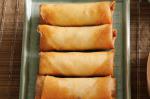 American Vegetable Spring Rolls With Chilliplum Sauce Recipe Appetizer