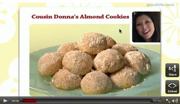 Canadian Cousin Donnaands Almond Cookies video Dessert
