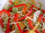 British Tricolor Bell Pepper Pineapple Cole Slaw Appetizer