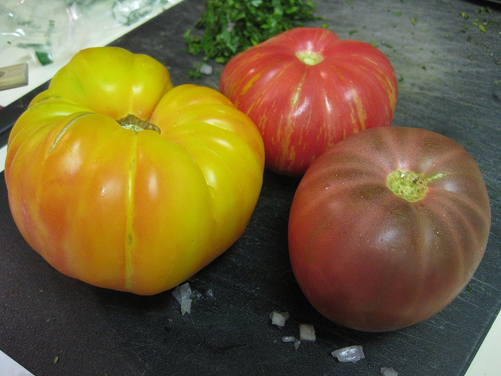 Italian Heirloom Tomato Panzanella Appetizer