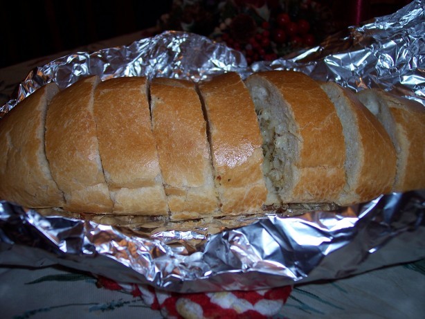 Italian Cheesy Goodness Garlic Bread Appetizer