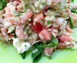 Italian Shrimp Feta and Orzo Salad Dinner