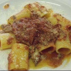 American Pasta with Ragu Napolitano Appetizer