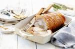 American Roast Pork Loin With Maple Apple and Rosemary Stuffing Recipe BBQ Grill