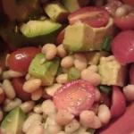 American White Bean Tomato and Avocado Salad Recipe Appetizer