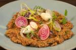 British Spiced Burghul Salad with Labna kamoune Banadoura Appetizer