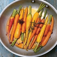 American Glazed Carrots with Whole Spices and Rosemary Appetizer