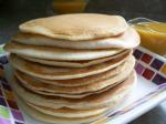 British Fluffy Pancakes With Orange Maple Syrup Breakfast