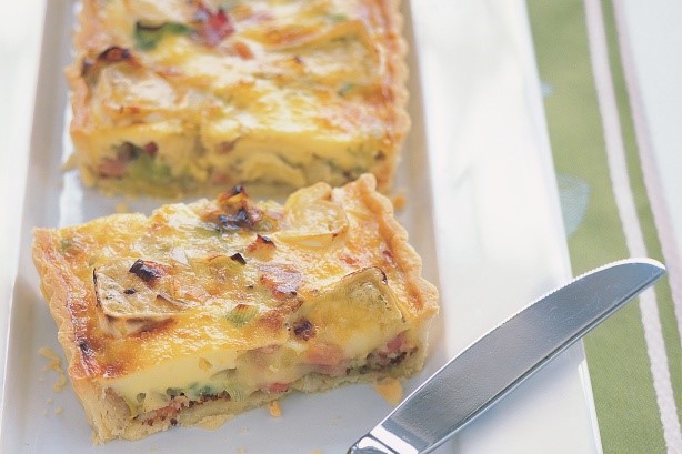 Australian Leek Bacon Brie And Mustard Quiche Recipe Dessert