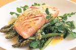 Grilled Salmon With Cuminbutter Sauce And Asparagus Recipe recipe