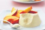 Peaches With Honey and Yoghurt Mousse Recipe recipe