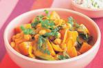 Pumpkin Spinach and Chickpea Curry Recipe recipe