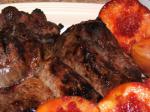 American Barefoot Contessas Grilled Leg of Lamb With Roasted Fruit Dinner