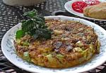 American Frittata With Spring Herbs and Leeks Appetizer