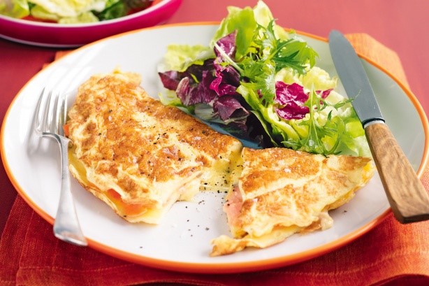 American Salmon And Camembert Omelette Recipe Appetizer