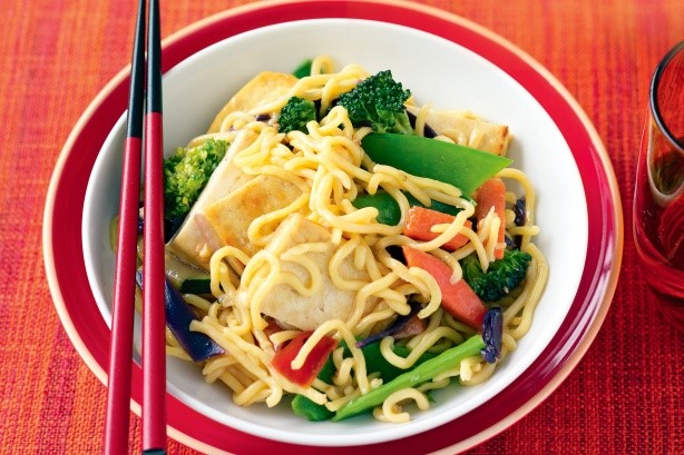 American Tofu and Vegetable Stirfry Recipe Appetizer