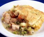 American Low Fat Chicken Pot Pie With Puff Pastry Appetizer