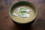 French Chestnut Soup with Fennel BBQ Grill