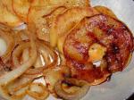 American Grilled Spiced Apples and Onions BBQ Grill