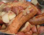 French Savoy Sauteed Sausage and Potato Appetizer