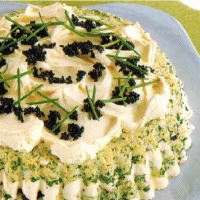 Canadian Egg And Caviar Moulded Dip Appetizer