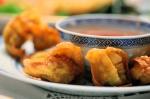 American Fried Wontons with Dipping Sauce Appetizer
