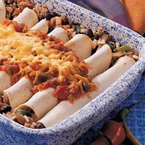 American Sausage Bean Burritos 2 Appetizer