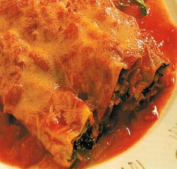 American Spinach And Ricotta Cannelloni Dinner