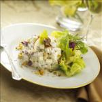 American Waldorf Salad with Fresh Goat Cheese Appetizer