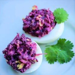 American Eggs Stuffed Beetroot Appetizer