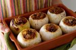 American Pork and Cornbread Pecan Stuffed Onions Recipe Appetizer