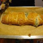 American Strudel of Spinach Appetizer