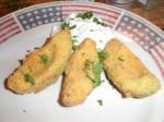 American Fried Avocado Slices With Spicy Lime Cream Appetizer