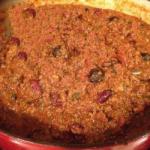 Canadian Chili Con Carne with Tortilla Chips Appetizer