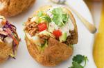 Mexican Spicy Nachos Jacket Potatoes Recipe Appetizer