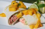 British Salmon Fajitas With Mango Salsa Appetizer
