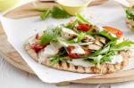 American Grilled Chicken Flatbreads With Light Caesar Dressing Recipe Appetizer