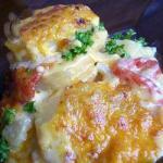 French Potato and Bacon Gratin Appetizer