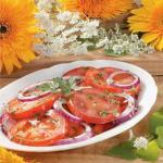 American Tomato n Red Onion Salad Appetizer