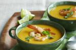 Thai Thaistyle Red Curry Pumpkin Soup With Prawns Recipe Appetizer