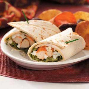American Spicy Buffalo Chicken Wraps Dinner